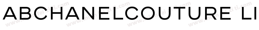 ABChanelCouture Light字体转换